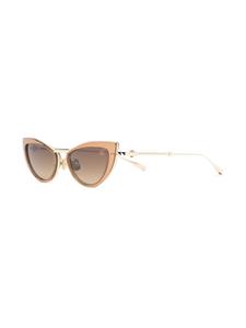 Valentino Eyewear Zonnebril met kattenoog montuur - Goud