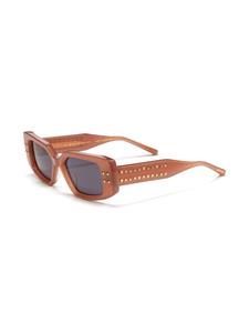 Valentino Eyewear Bril verfraaid met rockstuds - Bruin