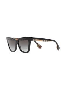 Burberry Eyewear Elsa zonnebril met Vintage check - Zwart