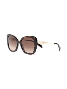 Miu Miu Eyewear Zonnebril met vierkant montuur - Bruin
