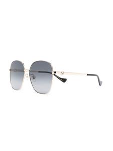 Gucci Eyewear Zonnebril met oversized montuur - Zwart