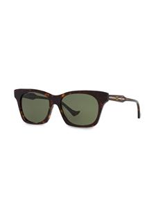 Gucci Eyewear Zonnebril met rechthoekig montuur - Bruin