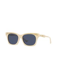 Gucci Eyewear Zonnebril met rechthoekig montuur - Beige