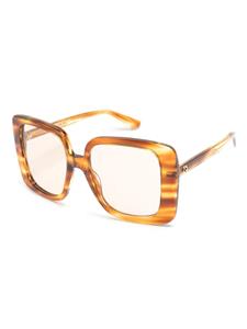 Gucci Eyewear Zonnebril met oversized montuur - Bruin