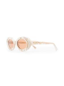Marni Eyewear Zyon Canyon zonnebril met ovaal montuur - Beige