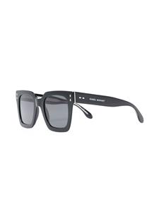 Isabel Marant Eyewear Zonnebril met vierkant montuur - Zwart