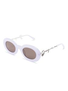 Jacquemus Les Lunettes Pralu zonnebril met rond montuur - Paars