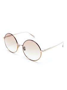 Linda Farrow round-frame metallic sunglasses - Goud