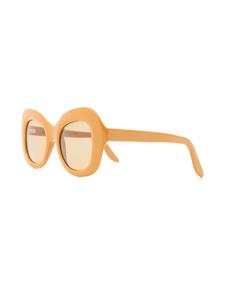Lapima Mafalda zonnebril met oversized montuur - Geel