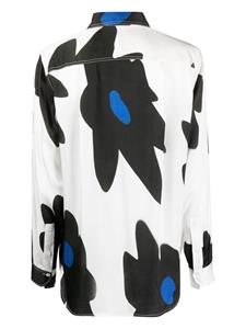Paul Smith long-sleeve abstract-print shirt - Wit