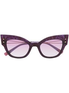 MISSONI EYEWEAR Zonnebril met dubbel cat-eye montuur - Goud