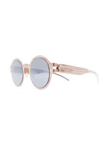 Mykita Zonnebril met rond montuur - Bruin
