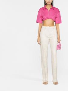 Jacquemus Cropped blouse - Roze
