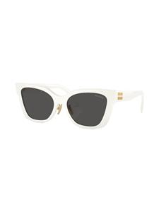 Miu Miu Eyewear Zonnebril met logo - Wit