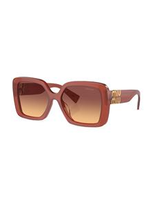 Miu Miu Eyewear Zonnebril met vierkant montuur - Rood
