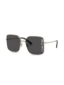 Miu Miu Eyewear Zonnebril met vierkant montuur - Goud