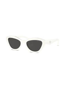 Prada Eyewear Zonnebril met logo - Wit