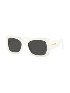 Prada Eyewear Zonnebril met vierkant montuur - Wit