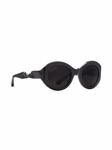 Balenciaga Eyewear Zonnebril met rond montuur - Zwart