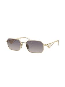 Prada Eyewear Zonnebril met rechthoekig montuur - Goud