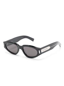 Saint Laurent Eyewear Zonnebril met ovaal montuur - Zwart