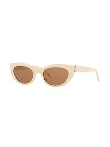 Saint Laurent Eyewear Zonnebril met cat-eye montuur - Beige
