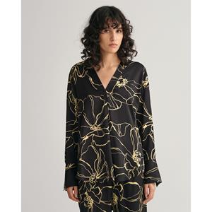 Gant Women Line Drawing blouse met V-hals