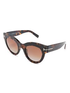 TOM FORD Eyewear Zonnebril met cat-eye montuur - Bruin