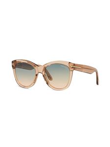 TOM FORD Eyewear Zonnebril met vierkant montuur - Bruin