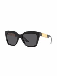 Versace Eyewear Zonnebril met Greca vlak - Grijs