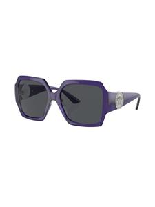 Versace Eyewear Zonnebril met oversized montuur - Paars