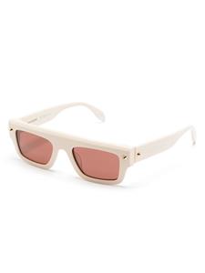 Alexander McQueen Eyewear Zonnebril met vierkant montuur - Beige