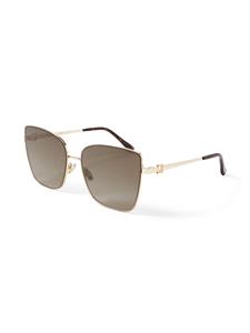 Jimmy Choo Eyewear Vella zonnebril met oversized montuur - Goud