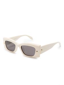 Alexander McQueen Eyewear Bril met rechthoekig montuur - Beige