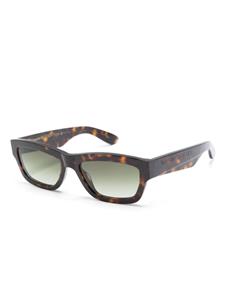 Alexander McQueen Eyewear Zonnebril met schildpadschild effect - Bruin
