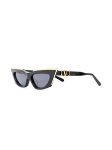 Valentino Eyewear Zonnebril met cat-eye montuur - Zwart