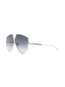 Valentino Eyewear Zonnebril met geometrisch montuur - Goud