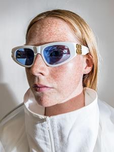Balenciaga Eyewear Dinasty BB zonnebril met kattenoog montuur - Wit