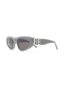 Balenciaga Eyewear Zonnebril met logoplakkaat - Grijs