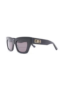Balenciaga Eyewear Zonnebril met logoplakkaat - Zwart