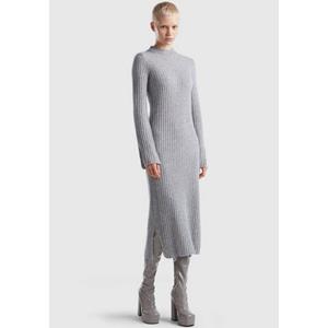 United Colors of Benetton Maxikleid mit seitlichen Schlitzen