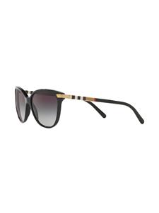 Burberry Eyewear Zonnebril met rond montuur - Zwart