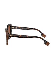 Burberry Eyewear Zonnebril met schildpadschild design - Bruin