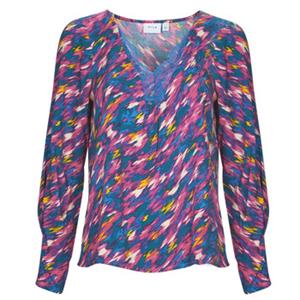 Vila Bedrukte blouse met V-hals