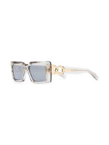 Balmain Eyewear Zonnebril met vierkant montuur - Grijs