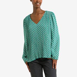 Vero moda Bedrukte blouse met V-hals