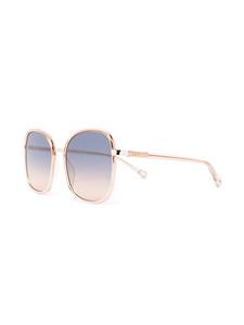 Chloé Eyewear Franky zonnebril met vierkant montuur - Oranje