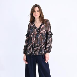 Molly bracken Bedrukte blouse  met volants