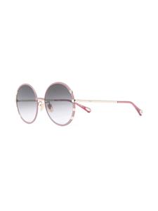 Chloé Eyewear Zonnebril met rond montuur - Roze