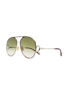 Chloé Eyewear Austine zonnebril met piloten montuur - Goud